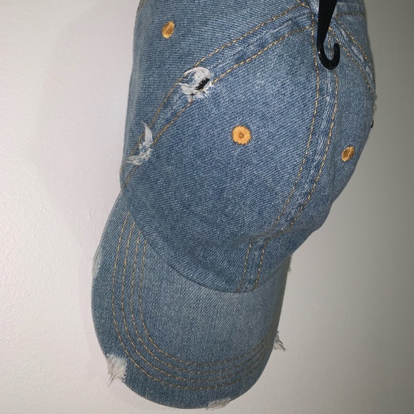 Kohl’s Distressed Denim Cap - Picture 3 of 5